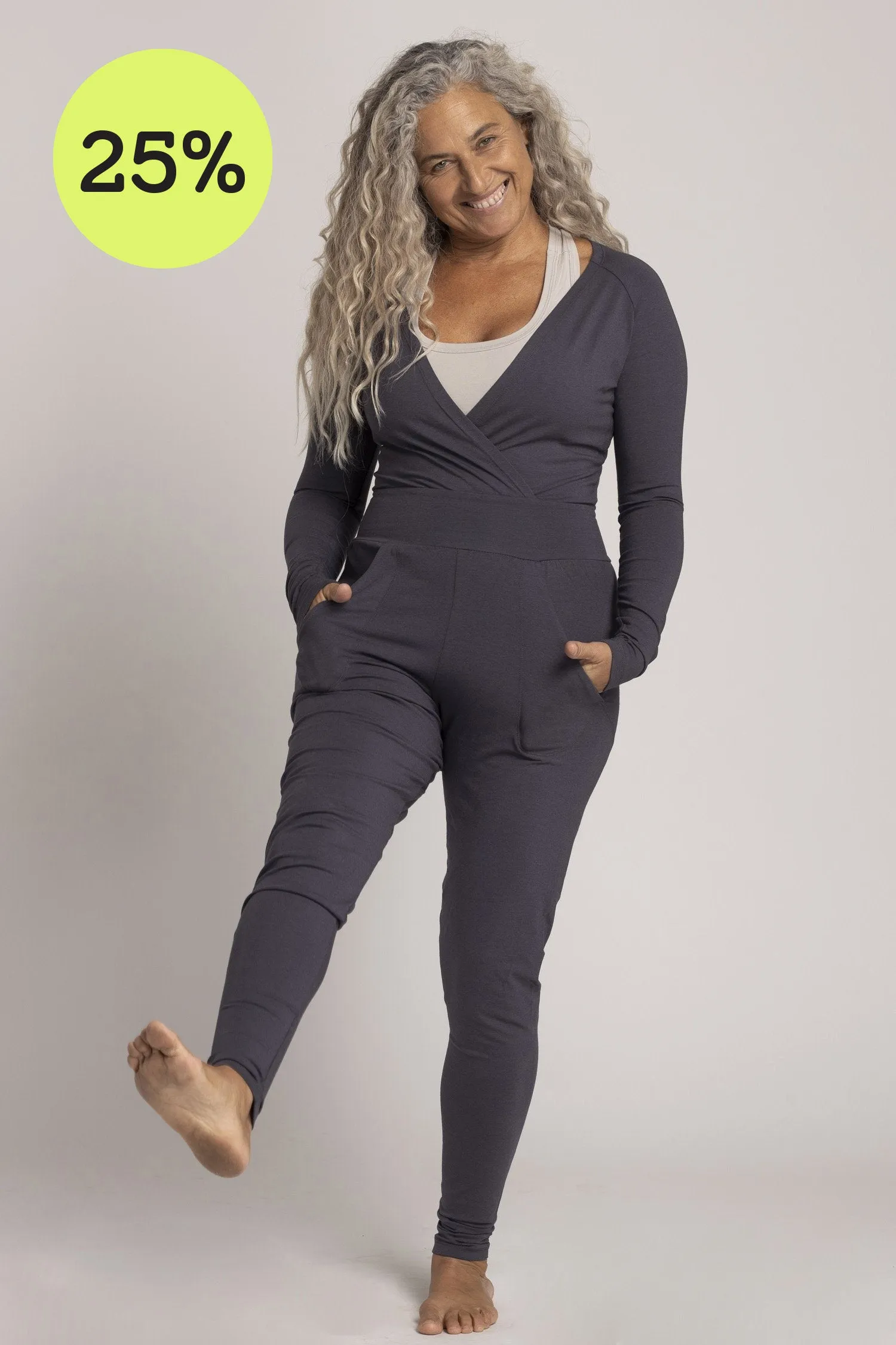 I'mPerfect Long Sleeve Yoga Jumpsuit 25%off