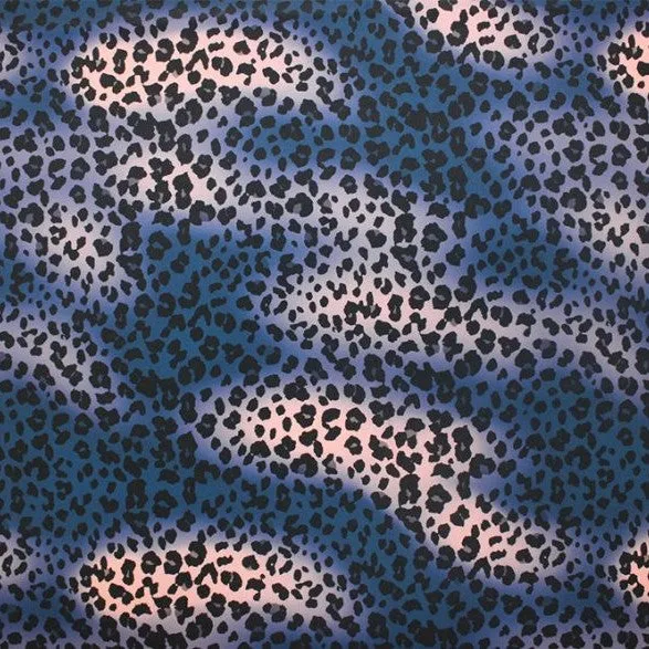 Leopard Vibes Printed Spandex | Blue Moon Fabrics