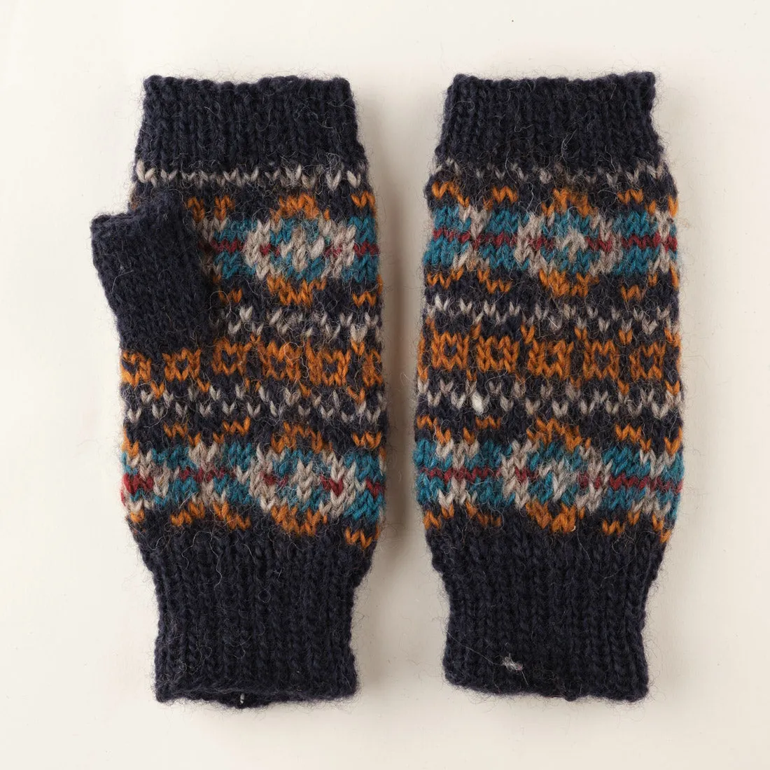 Lottie Fair Isle Finglerless Mittens