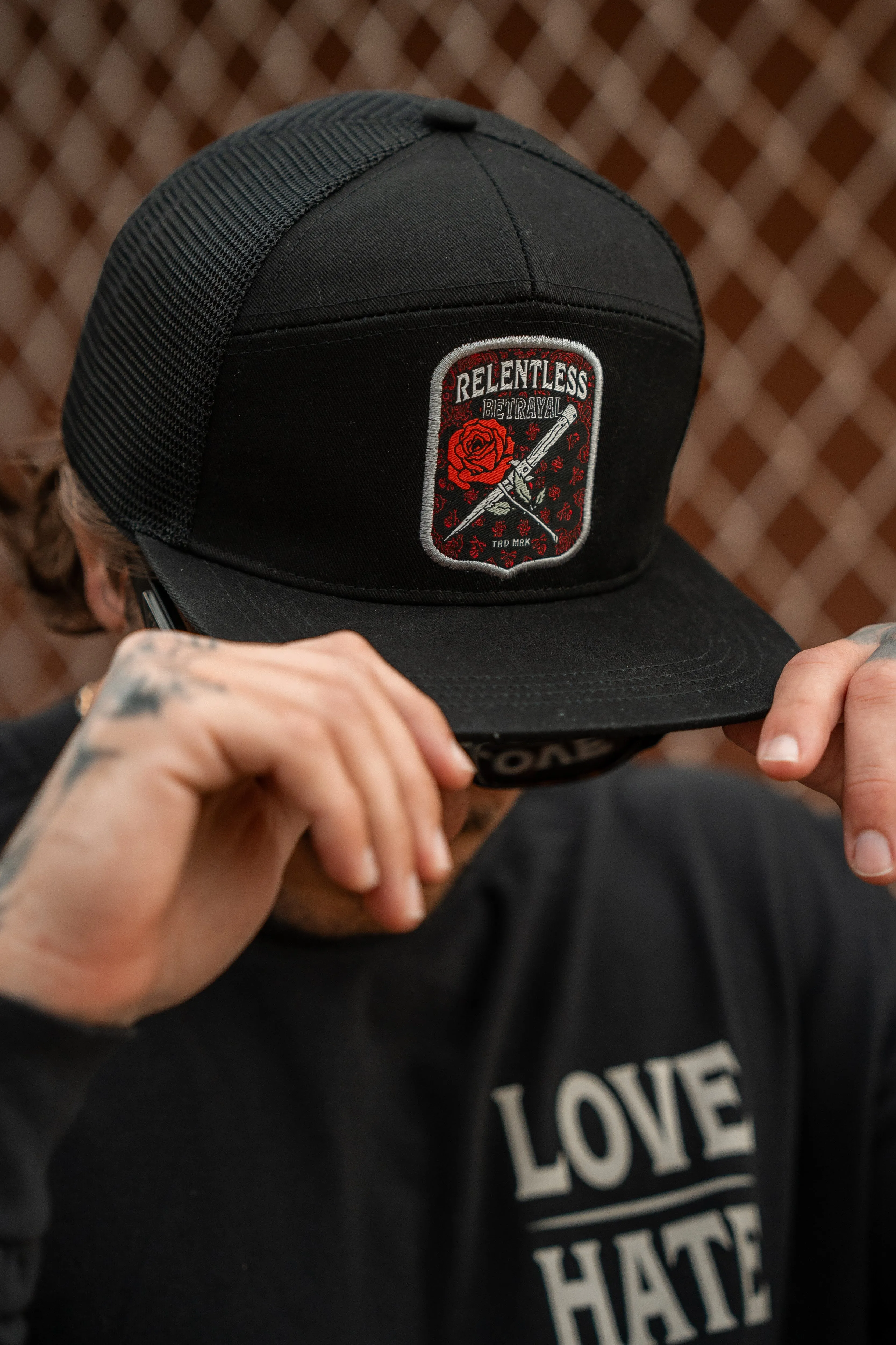 Love/Hate 7 Panel "Trucker" Snapback