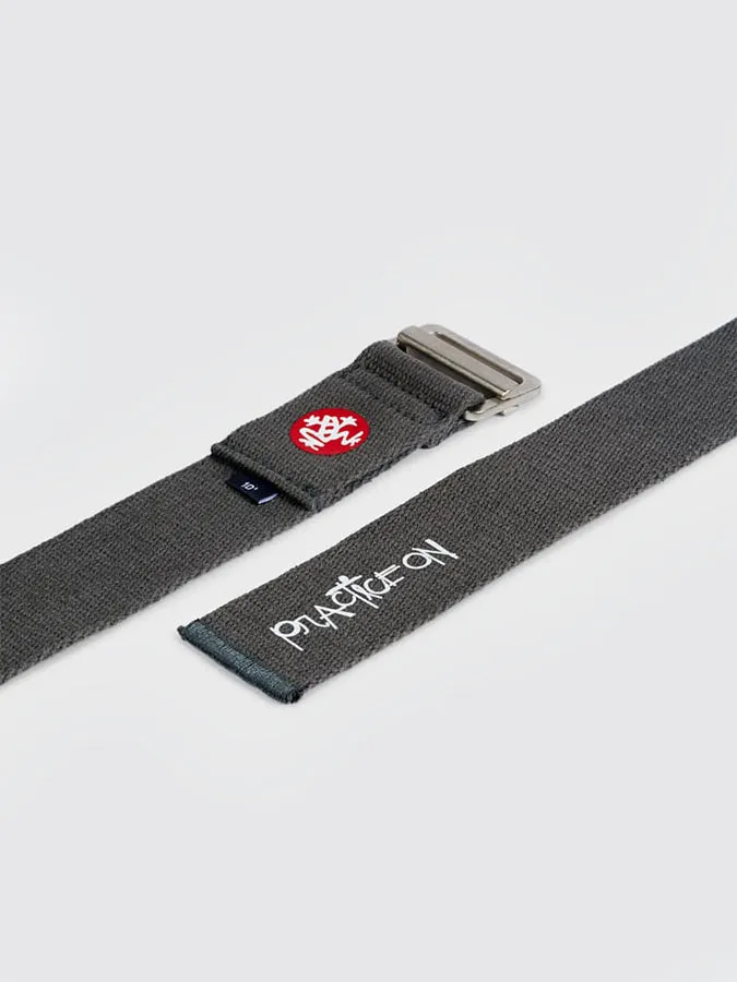 Manduka Align Cotton Yoga Belt Strap 8' Foot - Thunder Ex-Demo