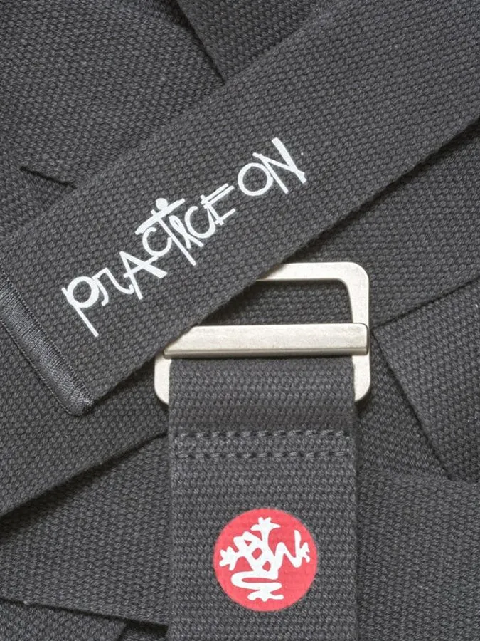 Manduka Align Cotton Yoga Belt Strap 8' Foot - Thunder Ex-Demo