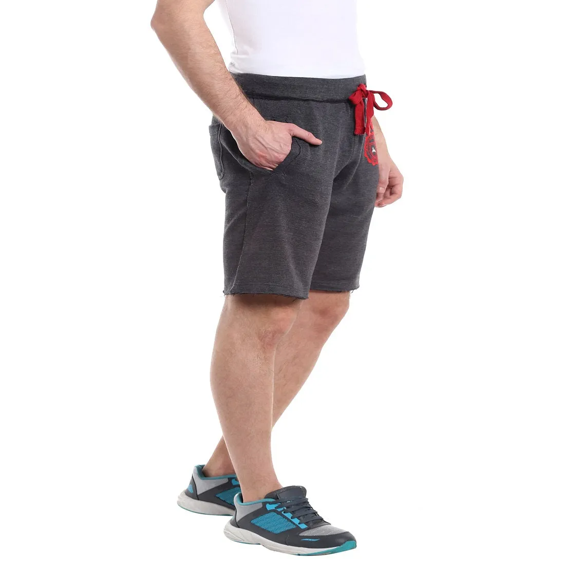 Masculino Latino Charcoal Grey Shorts