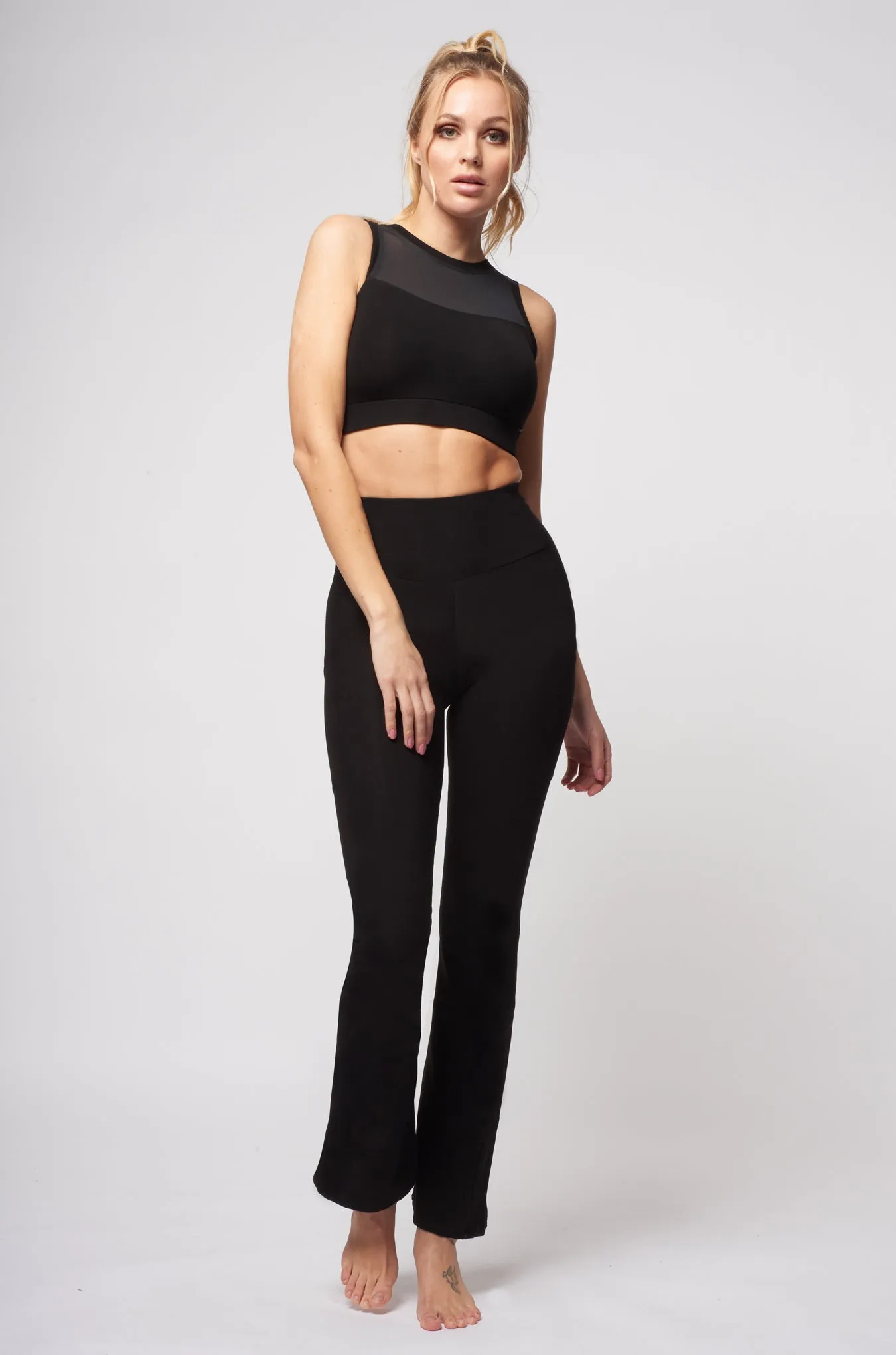 Medium Compression Waisted Bootcut Black