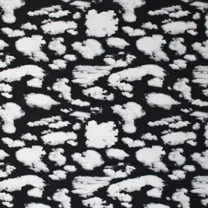 Midnight Clouds Printed Spandex | Blue Moon Fabrics