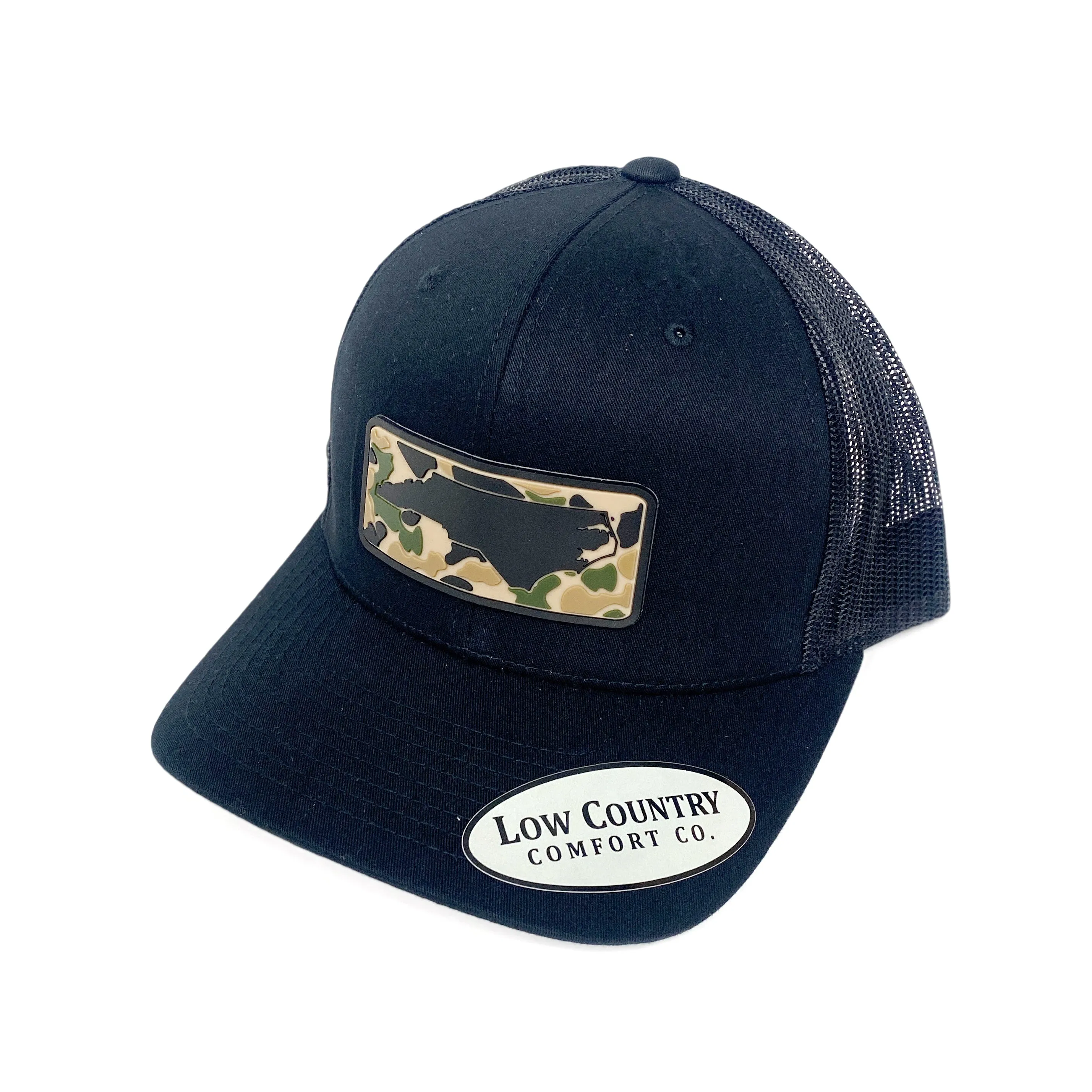 North Carolina Outline Camo PVC Patch Hat