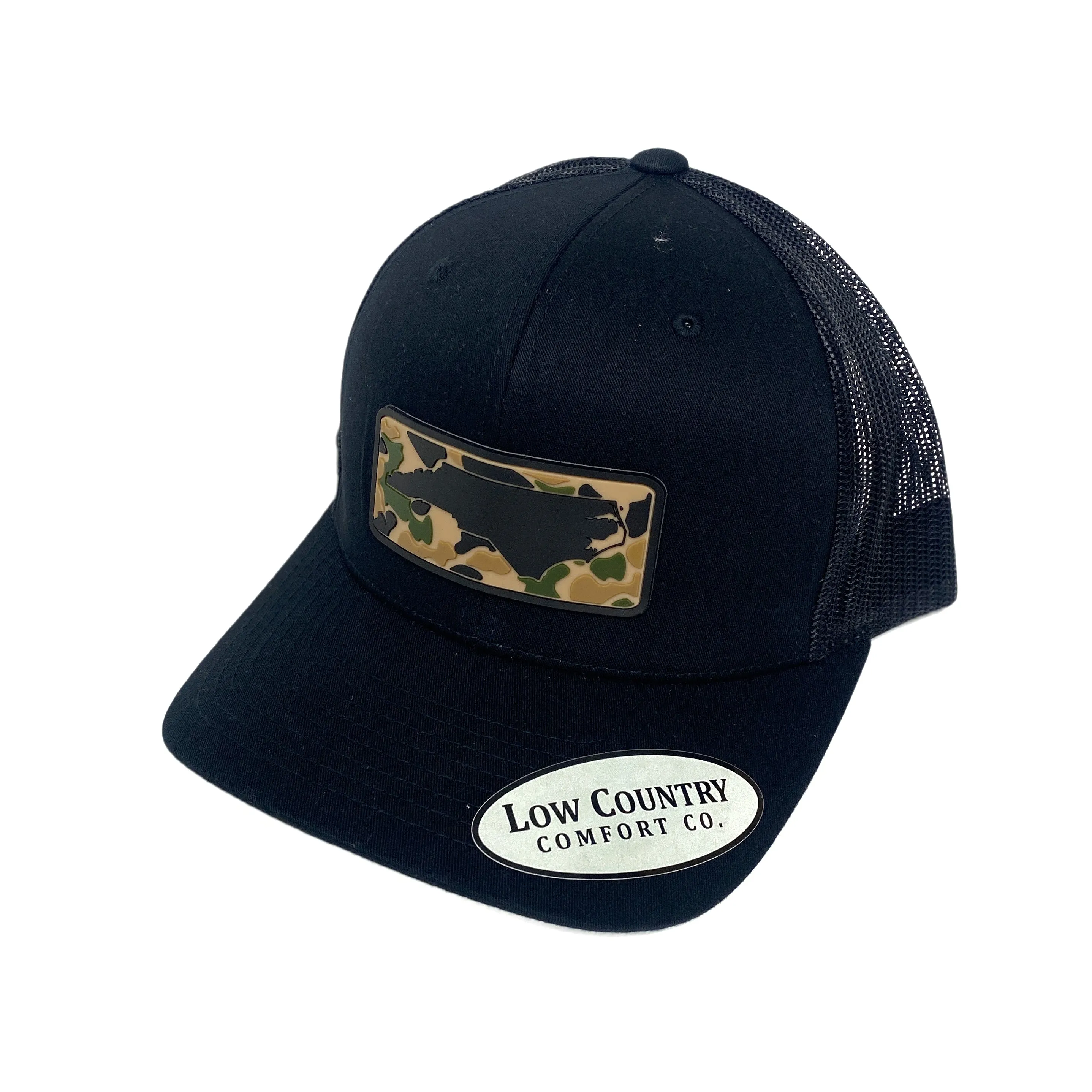 North Carolina Outline Camo PVC Patch Hat