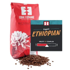 Organic Ethiopian Coffee, 5lb whole bean