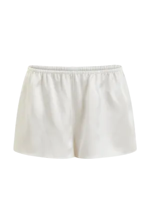 Organic Peace Silk Shorts | Ivory