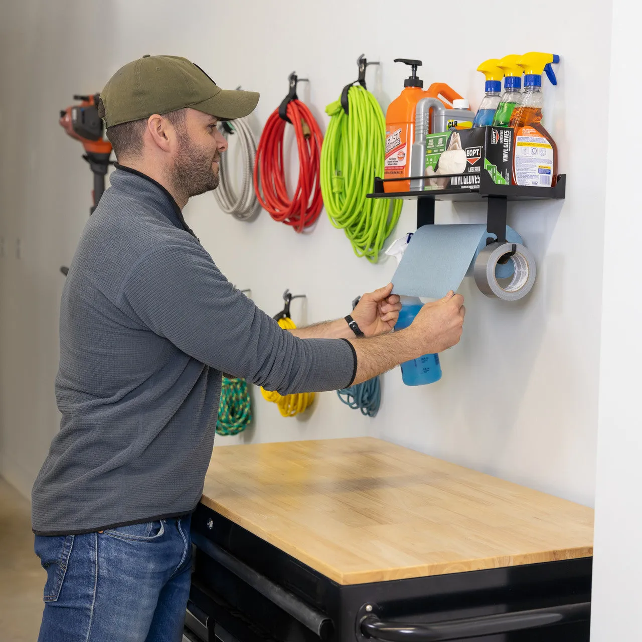 OUTLET | Quick Clean Paper Towel Holder and Shelf