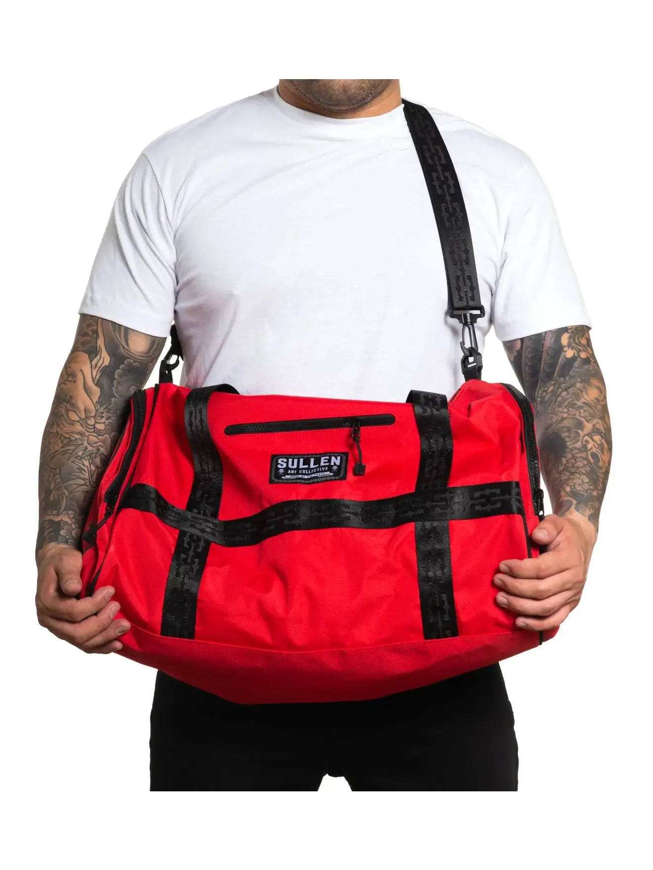 Overnighter Bag Black or Red