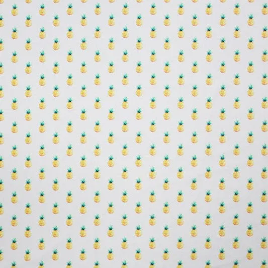 Pineapple Printed Spandex | Blue Moon Fabrics