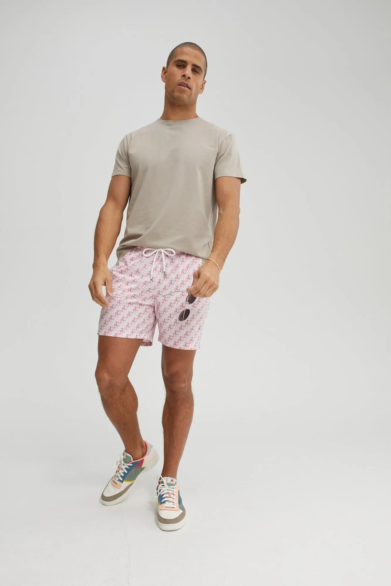 Pink Flamingo Swim Shorts