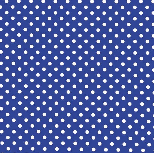 Polka Dot 1/4" Printed Spandex | Blue Moon Fabrics