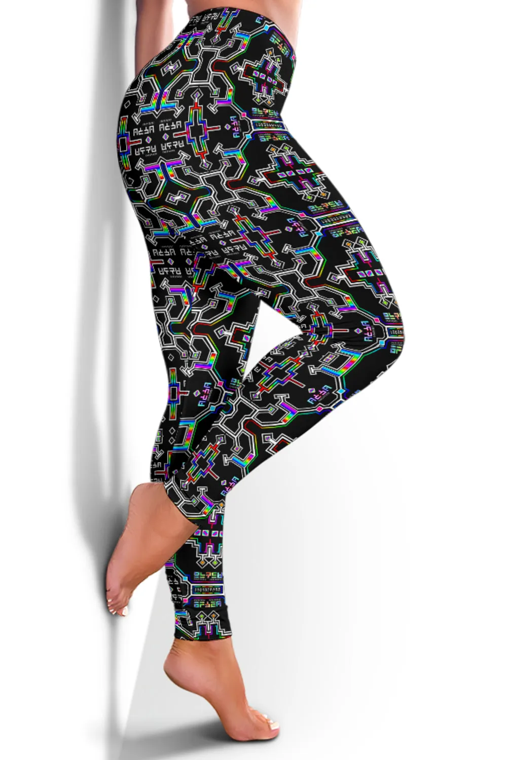 Prismatic Grid Leggings