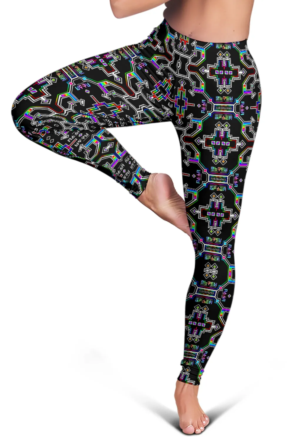 Prismatic Grid Leggings