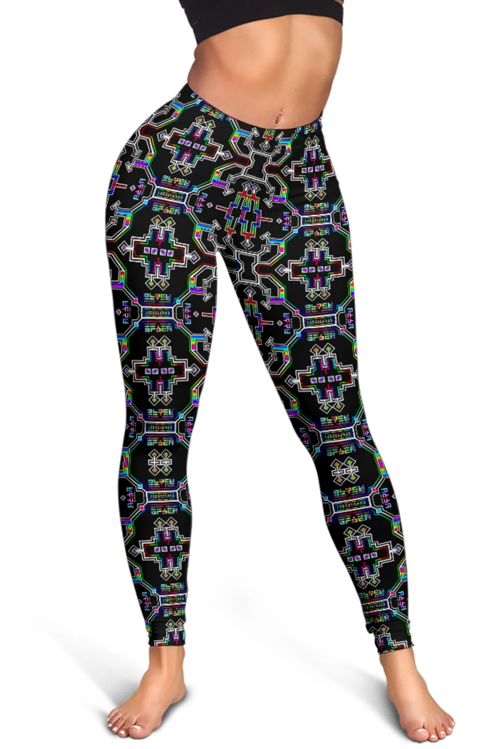 Prismatic Grid Leggings