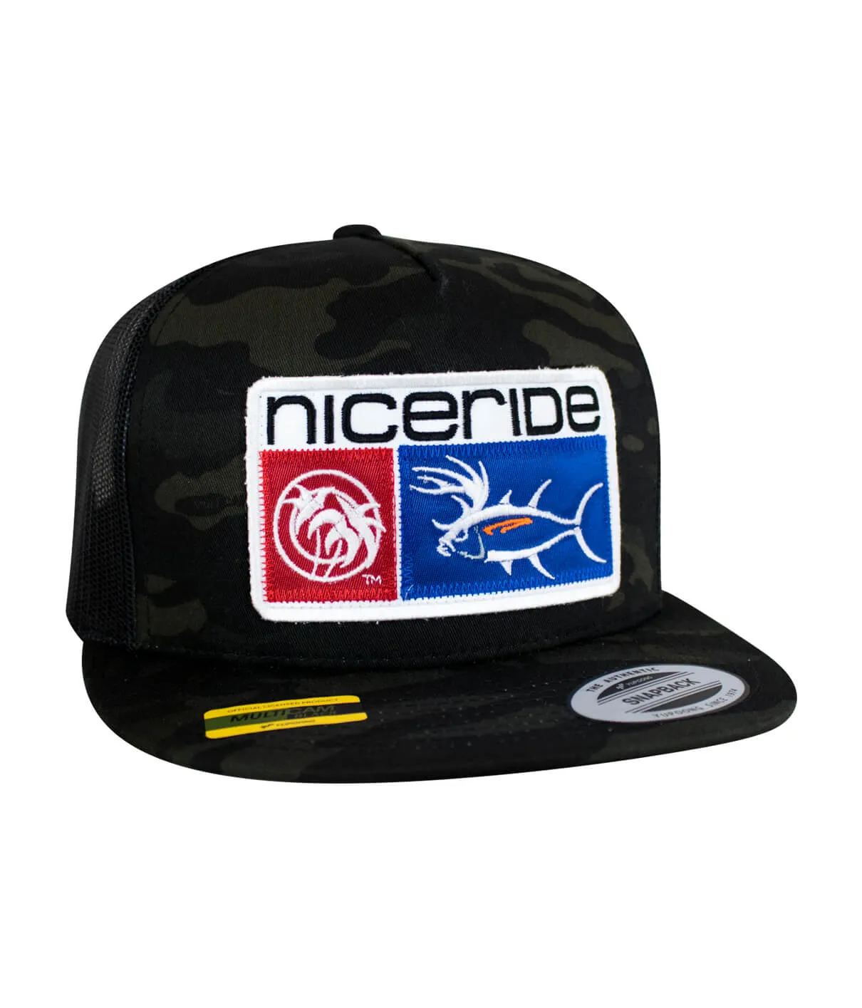 "Buck-Eye Combo Patch" Unisex Snapback Trucker Hat