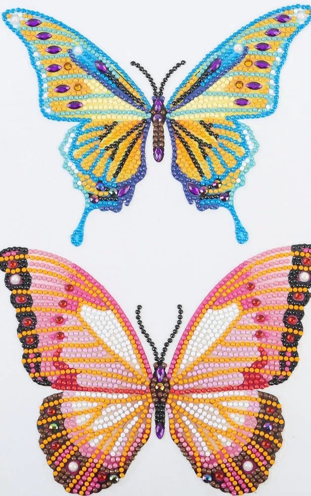 "Butterfly" Crystal Art Wall Stickers set of 15