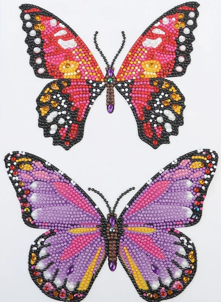 "Butterfly" Crystal Art Wall Stickers set of 15