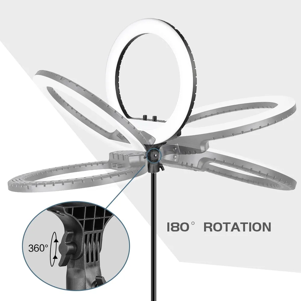 Remote Control 18" Large Selfie Ring Light