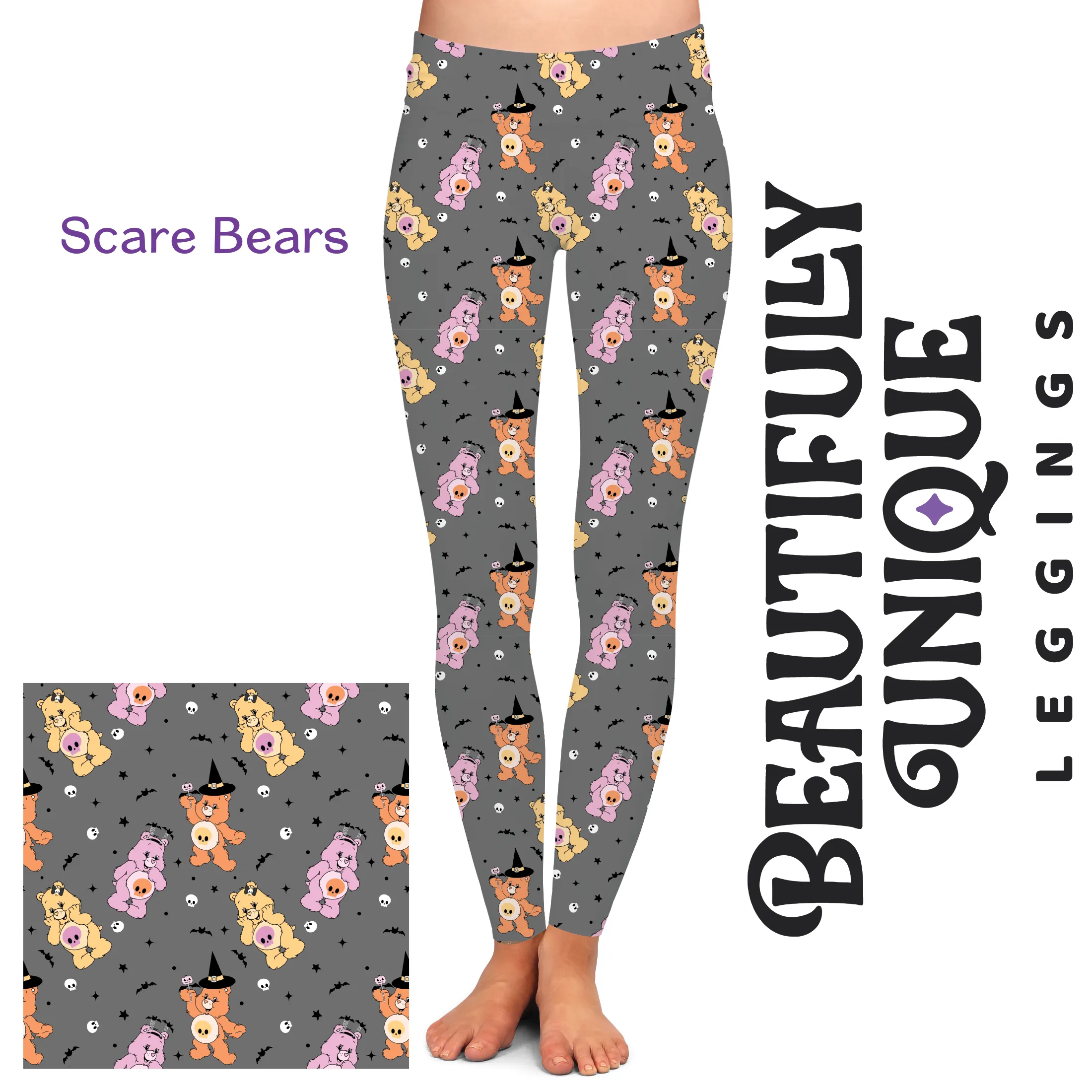 Scare Bears (Semi-Exclusive) - High-quality Handcrafted Vibrant Leggings