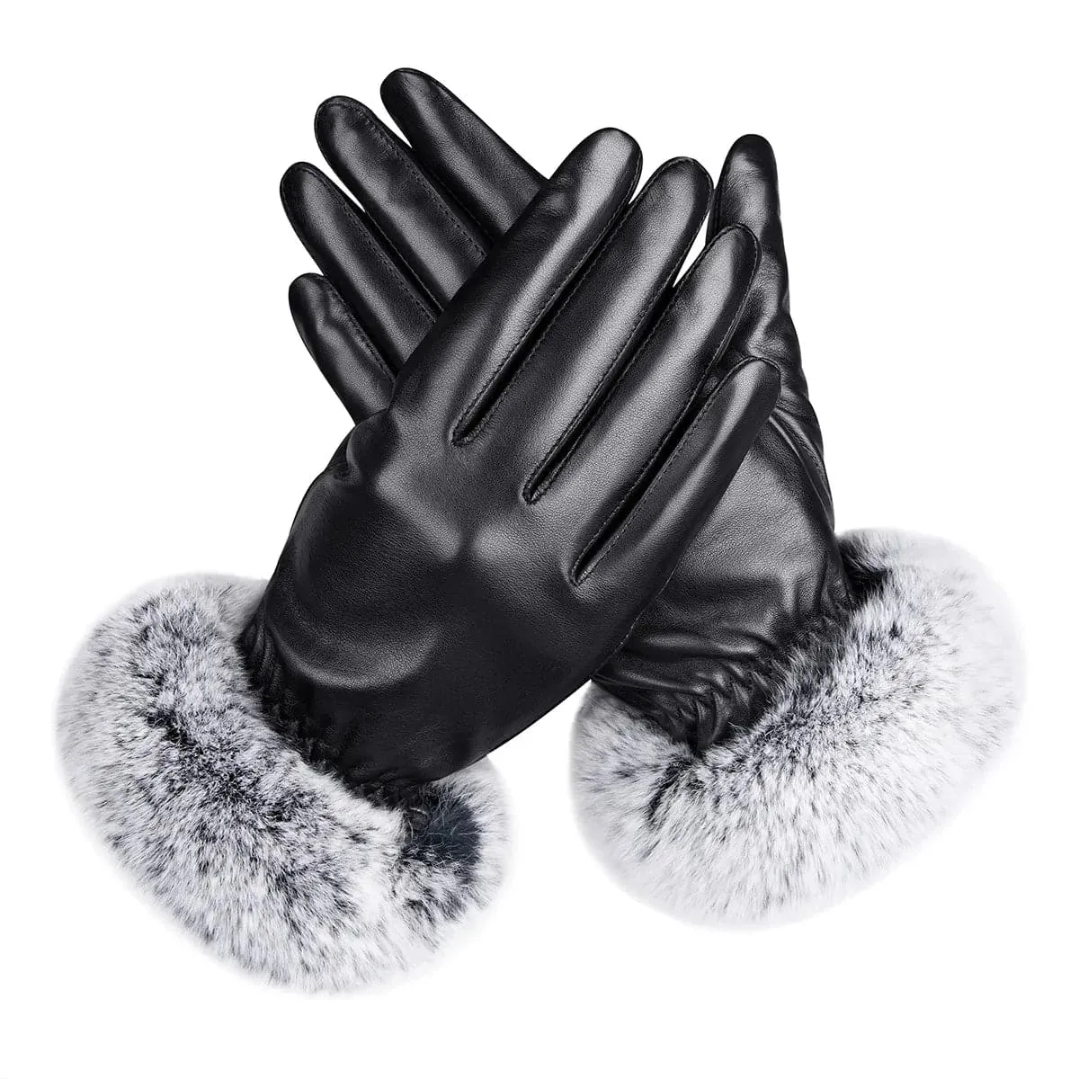 Sheepskin Leather Touch Screen Gloves