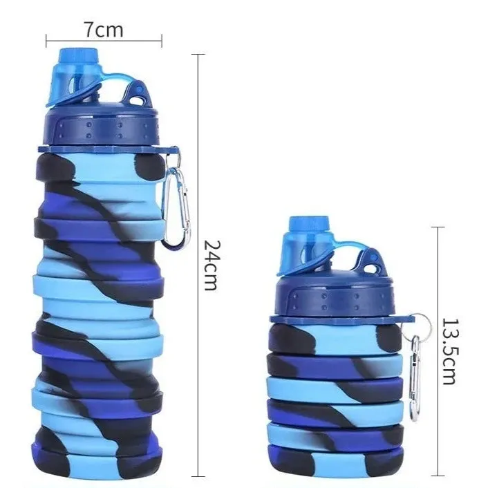 Silicone Sports Retractable Water Bottle