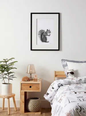 Sleeping Squirrel illustration - "Social Animal" Collection