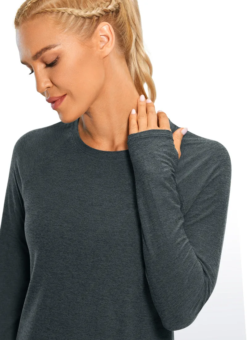 Soft Heather Long Sleeves Thumbholes