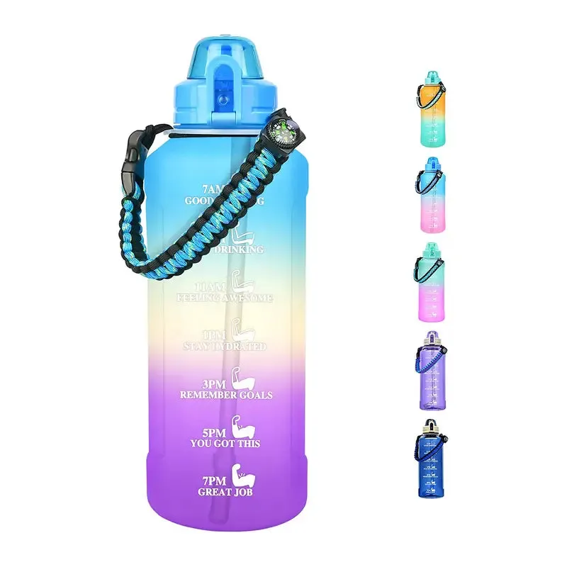 Stay Hydrated Keep Energy Water Bottle with Paracord Handle