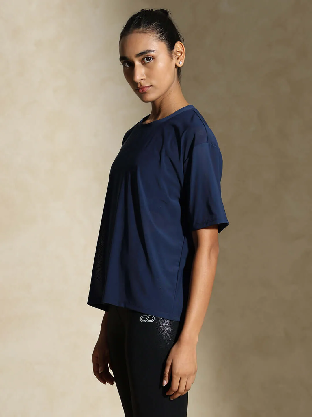 Traq Mesh Tee Navy