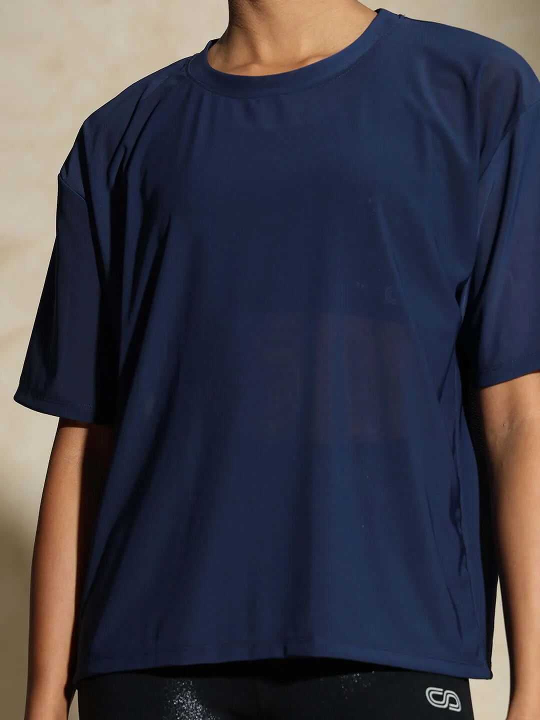 Traq Mesh Tee Navy