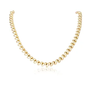 Twisted Gold Rope Necklace