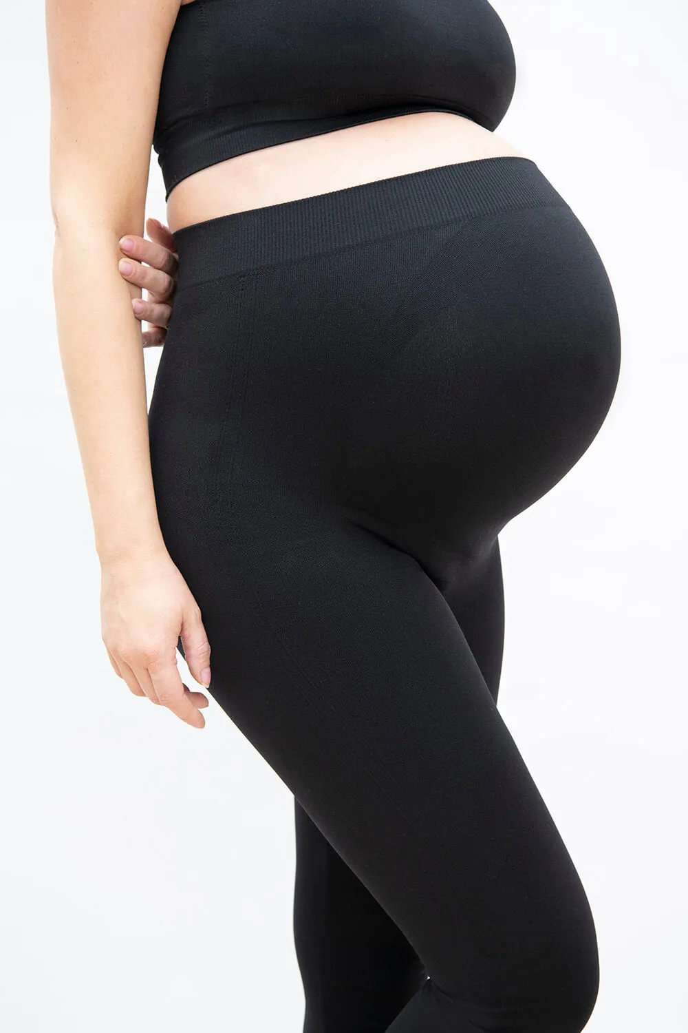 Ultimate Seamless Maternity Leggings - Black