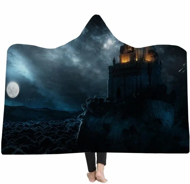 Yoga mat Hooded Blanket